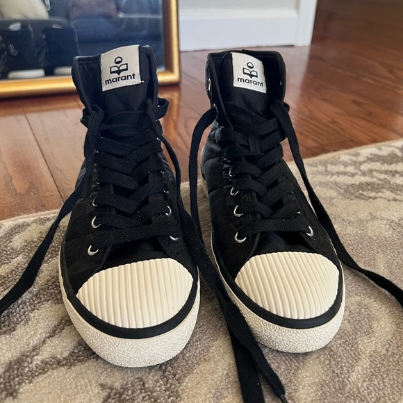 Isabel Marant Benkeen Quilted High Tops - Picture 2 of 5